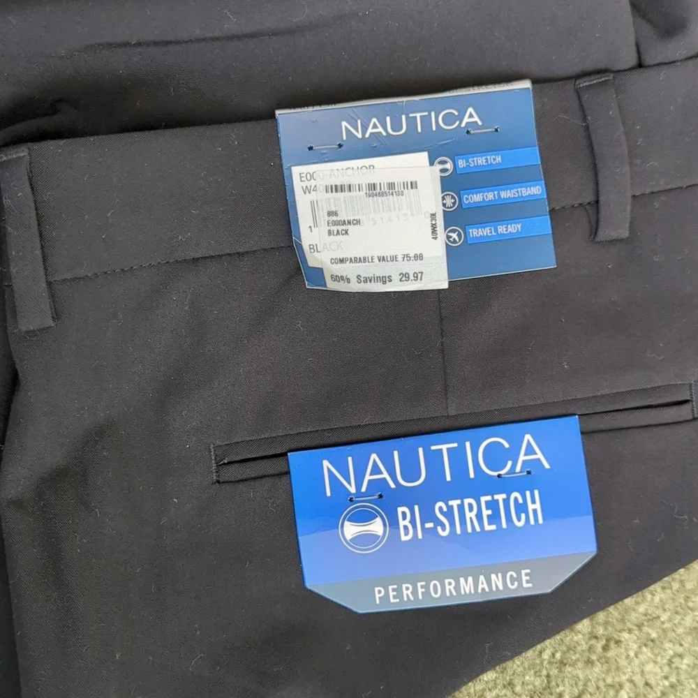 Nwt men's black slacks - Picture 2 of 3